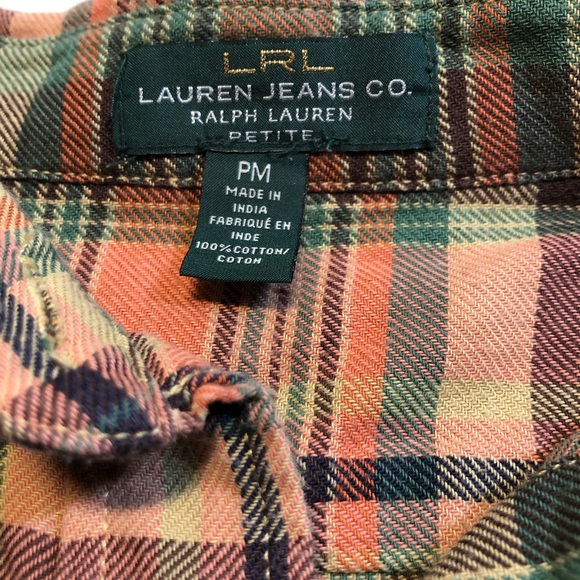 Ralph Lauren Lauren Jeans Co. Petite Medium long sleeve button up shirt - Picture 9 of 12